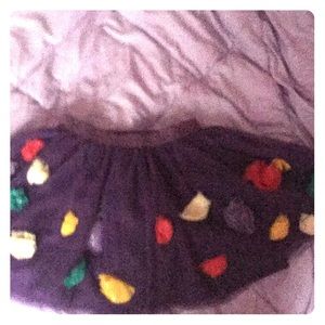 Purple skirt with flowers